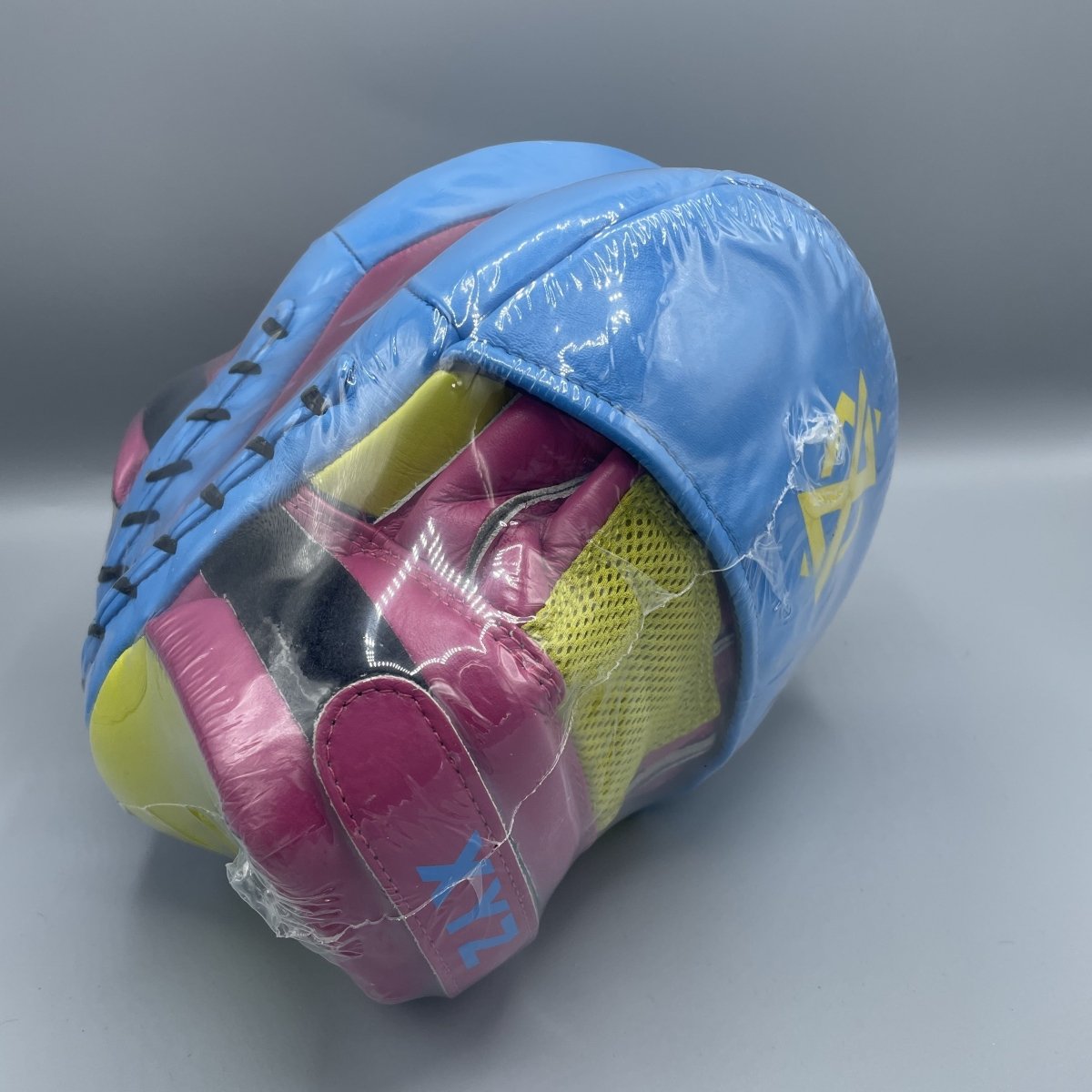 XYZ Y2 Leather Pro Cobra Mitts - Blue/Pink/Yellow - XYZ Sports