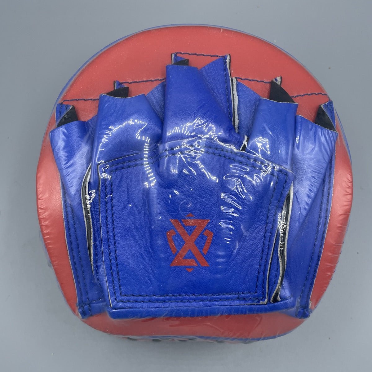 XYZ Y5 Leather Cuban Speed Boxing Mitt - Blue/Red - XYZ Sports