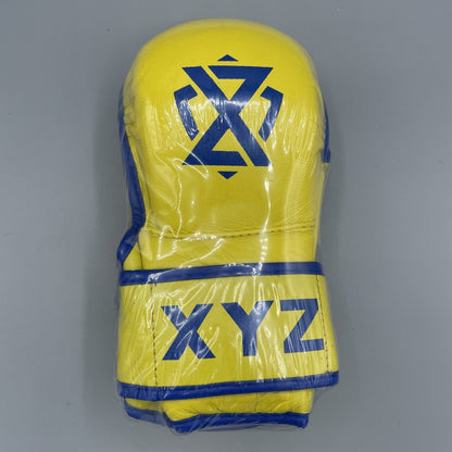 XYZ Y7 Leather MMA Sparring Gloves - Yellow - XYZ Sports