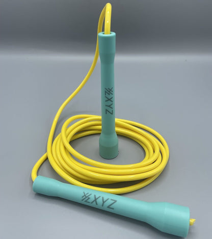 XYZ X1 Cardio Fitness Speed Rope - Turquoise/Yellow - XYZ Sports