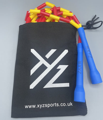 XYZ X2 Beaded Jump Rope - Blue / Red / Yellow - XYZ Sports