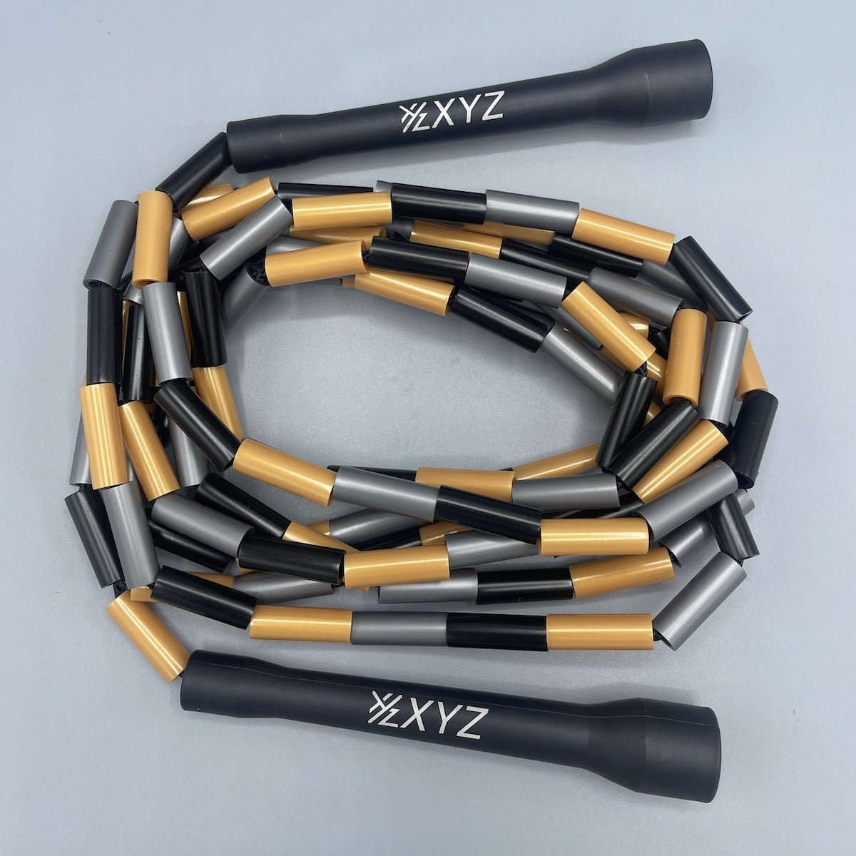 XYZ X2 Freestyle Beaded Jump Rope - Black/Gold - XYZ Sports