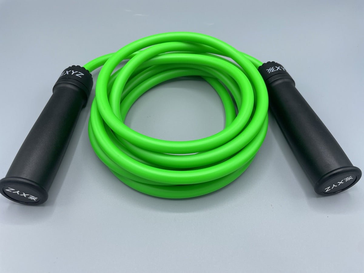 XYZ X5 Undisputed Adjustable Ball Bearing Muay Thai Rope - Black/Green - XYZ Sports