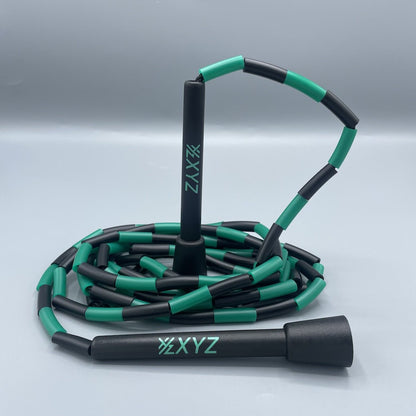 XYZ X6 React Soft Beaded Jump Rope - Black/Green - XYZ Sports